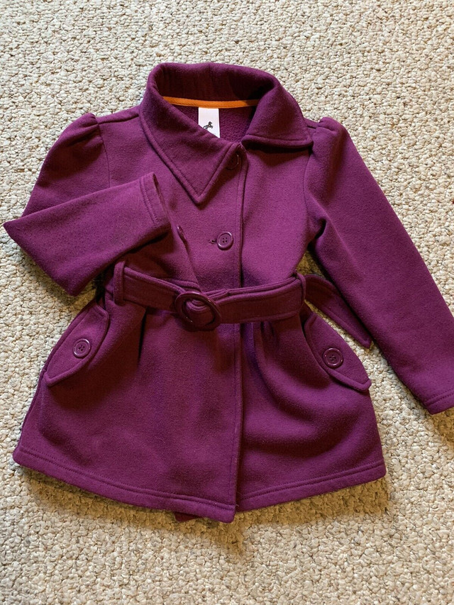 Girls Size 4 Pretty Mid-Season Coat