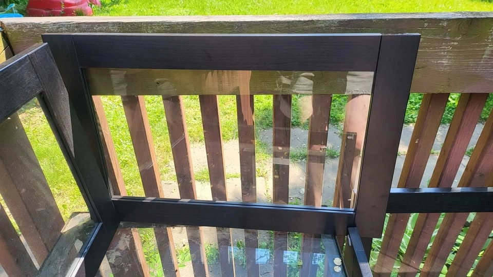 Ikea Sindvik Glass Doors with Hinges (Black) - photo 4