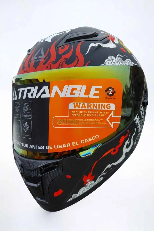 Triangle Motorcycle Helmet (L) - photo 3