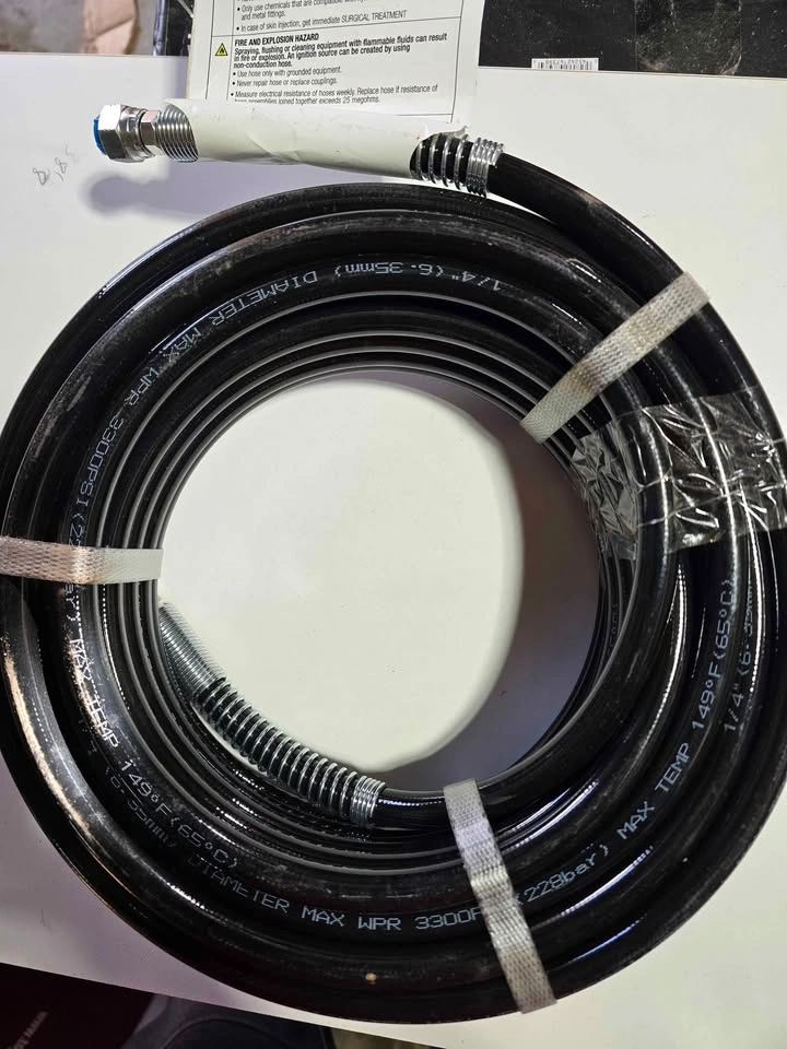 Airless Sprayer Hose new. 1/4” hose x 50’. - photo 2