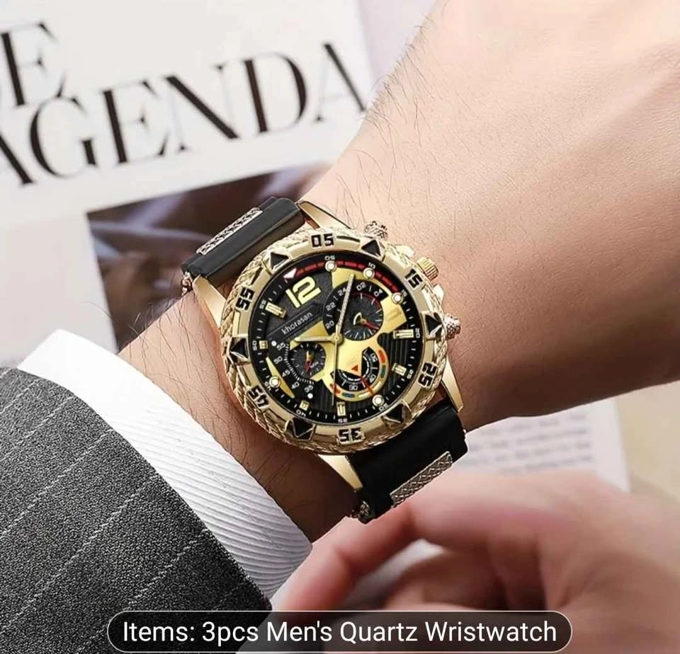 Elegant Watch Set with Lion Head Bracelet and Necklace - photo 2
