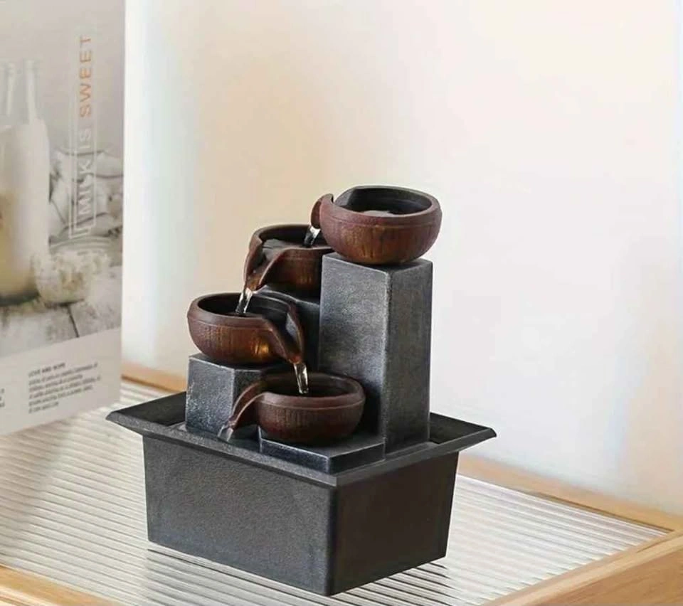 Indoor Fountain - 4 Tier Waterfall w/ Warm LED - photo 2