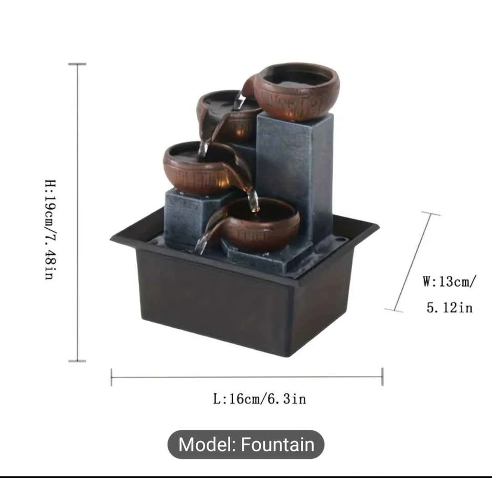Indoor Fountain - 4 Tier Waterfall w/ Warm LED - photo 3