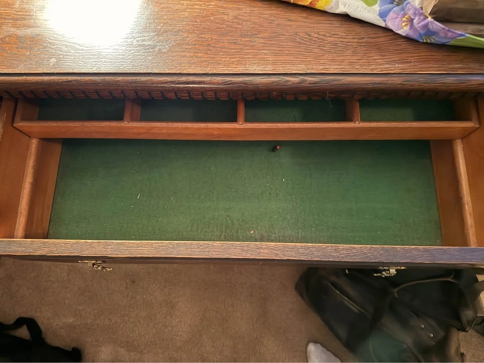 Vintage Wood Sideboard with Drawers - photo 2