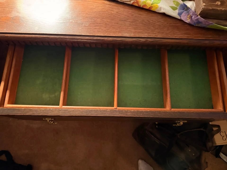 Vintage Wood Sideboard with Drawers - photo 3