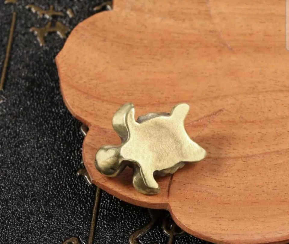 Brass Decorative Heart Turtle Statue - photo 5