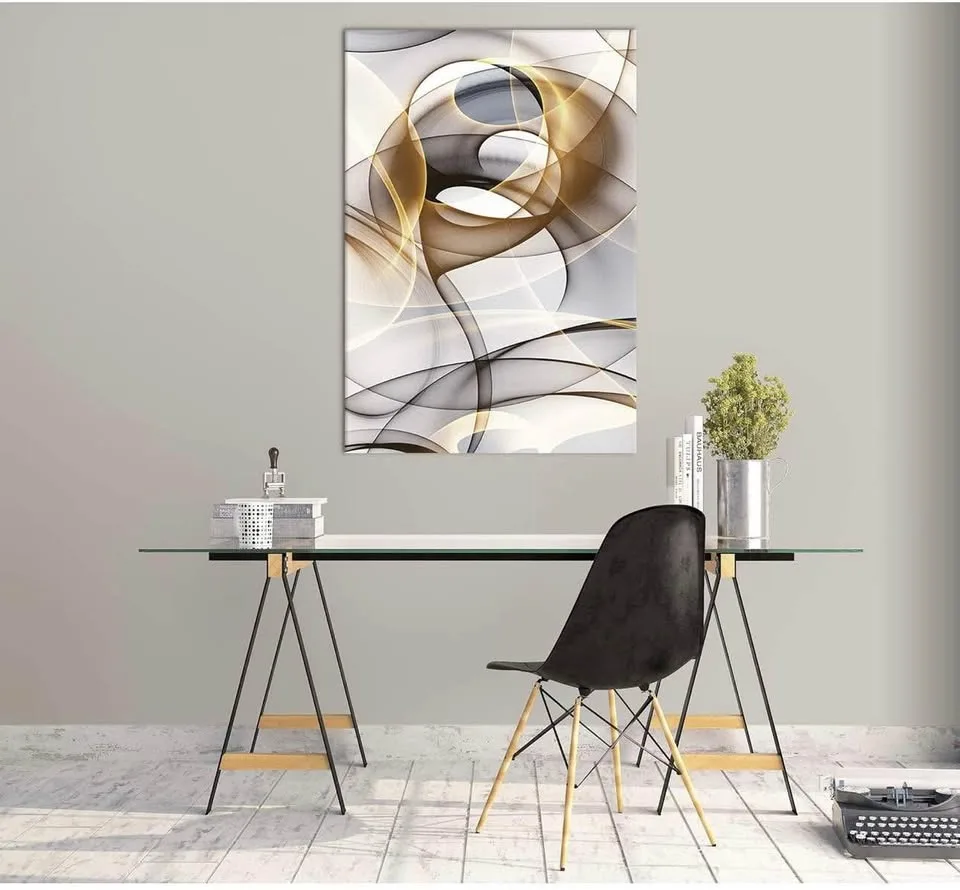 New and sealed modern abstract wall art - 24X 36 inch image indicator(3)