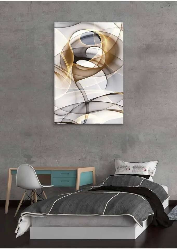 New and sealed modern abstract wall art - 24X 36 inch image indicator(4)