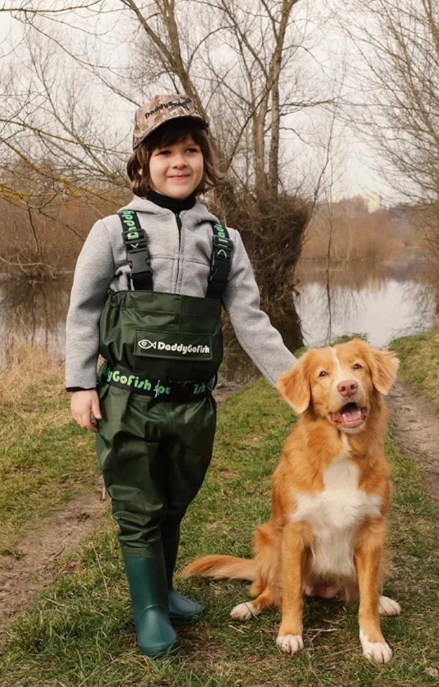 DaddyGoFish Chest Waders for Kids (Ages 5-6)