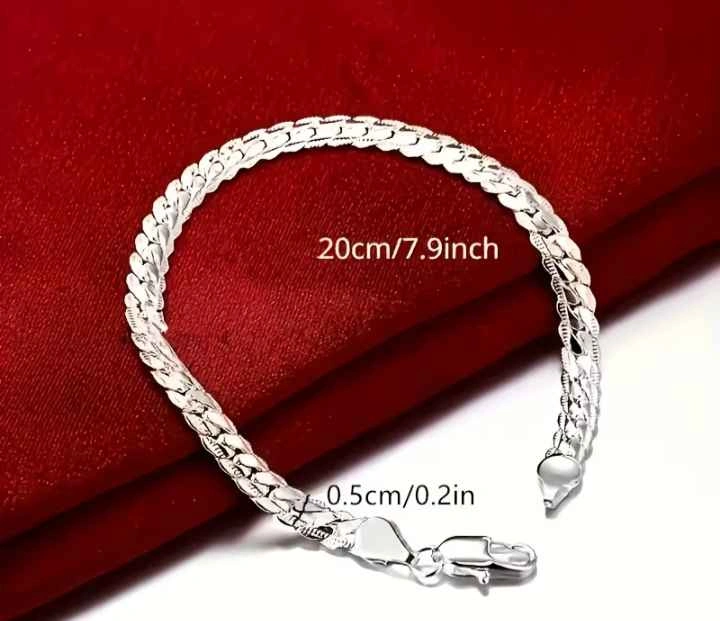 Elegant 925 Sterling Silver Luxurious Bracelet - photo 3