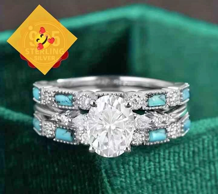 Luxurious Three-Piece Ring Set for Women - Creative Design