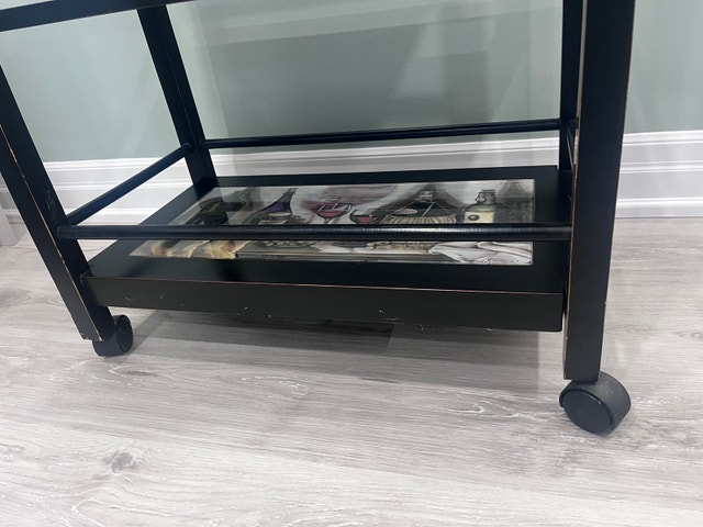 Wine Cart with wheels (side table) - photo 3