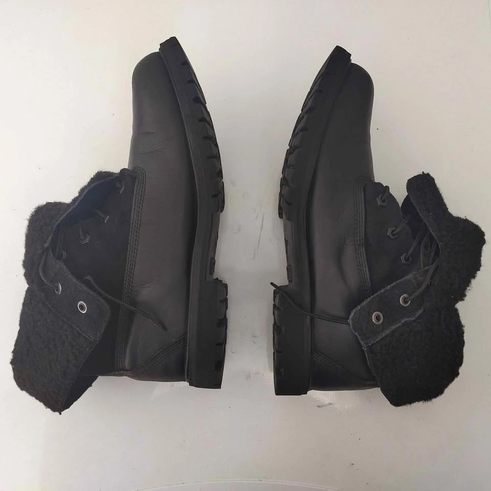 Black Timberland Waterproof Roll-Top Boots Size 11 - photo 4