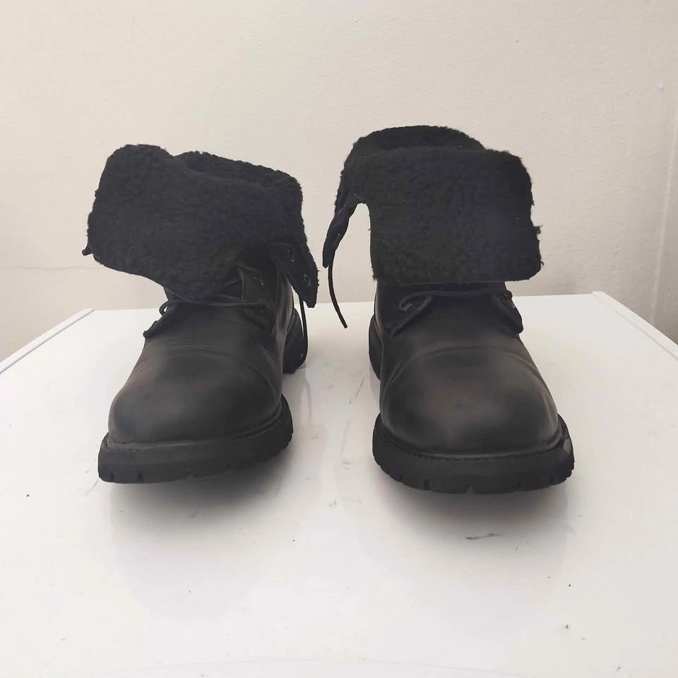 Black Timberland Waterproof Roll-Top Boots Size 11 - photo 5