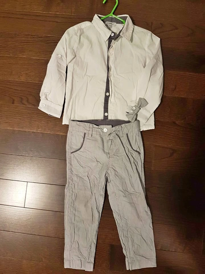 18-24mos Boys Pants, Dress Shirt & Bowtie