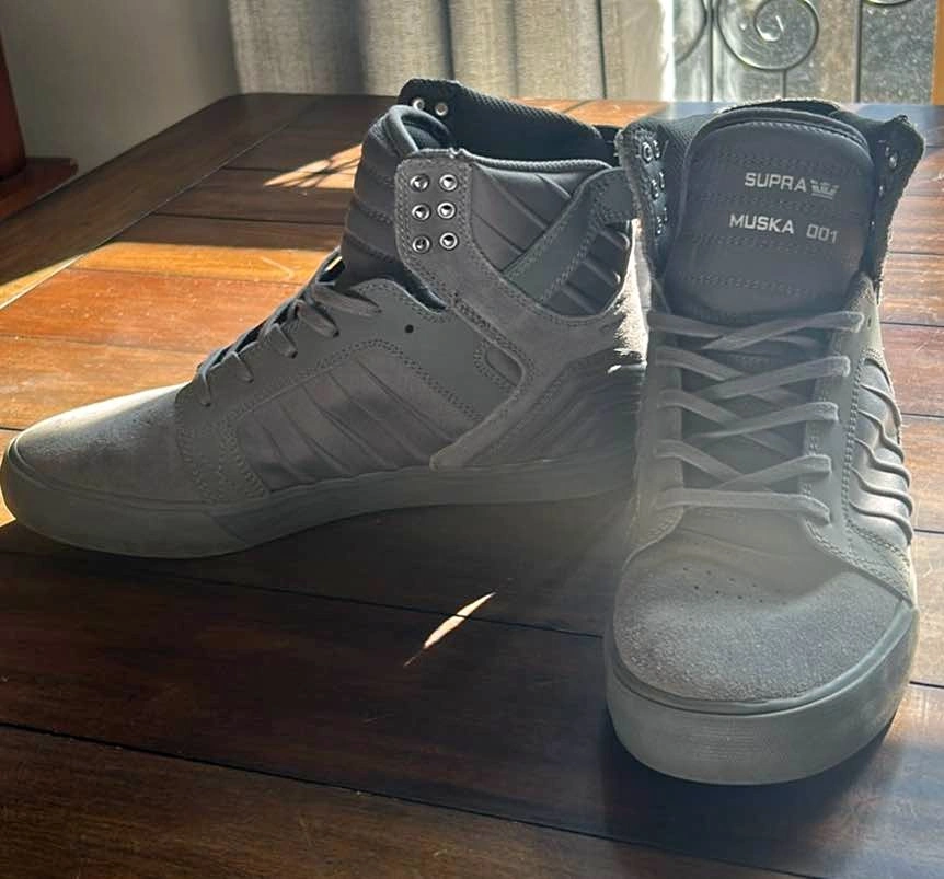 Supra Chad Muska 001 Shoes - Men's Size 9 - Charcoal Gray - Like