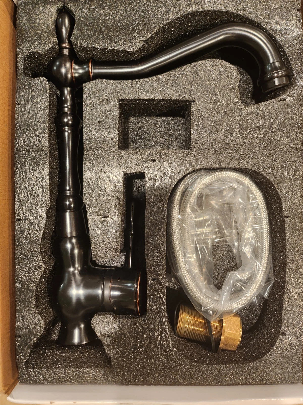 Polished Brass Swivel Kitchen Faucet - photo 4