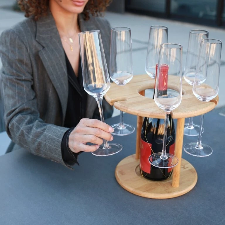 Kato Wine Glass Cup Rack and Bottle Holder Wine Tabletop Glass H - photo 2