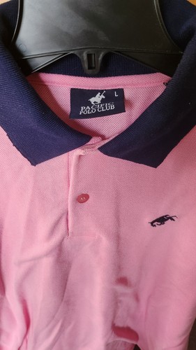 Pacific Polo Shirt Mens Large Pink Short Sleeve Adult - photo 3