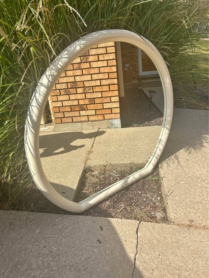 Large Circular Wall Mirror