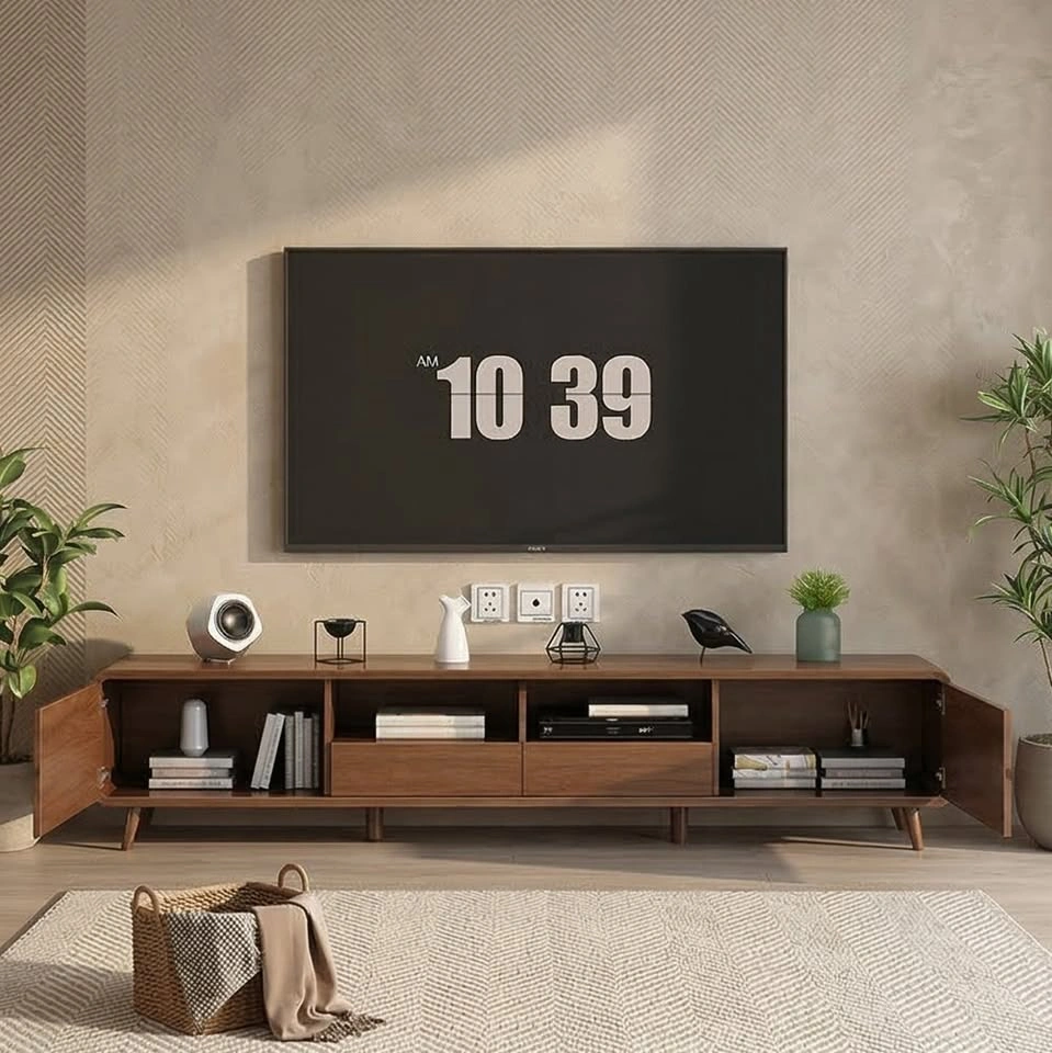 Modern Media Console - Natural Wood Look - From $275 - photo 2