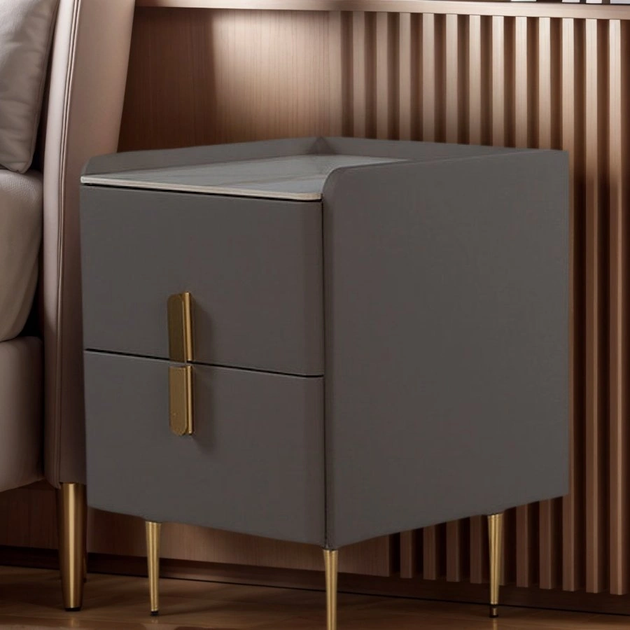Ultra Narrow Bedside Table with 2 Drawers - CBD023 A2228 - photo 2