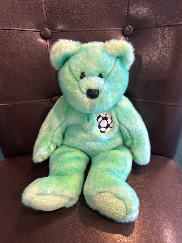 TY Beanie Kids Soccer Bear
