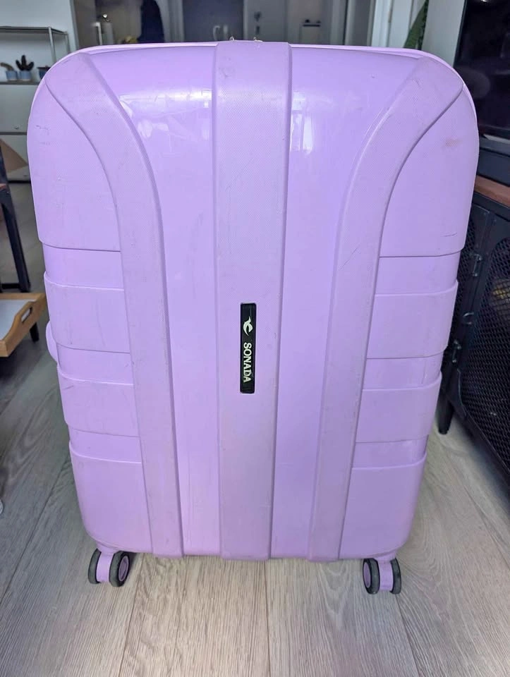 Sonada Lavender Hard Case Large Suitcase