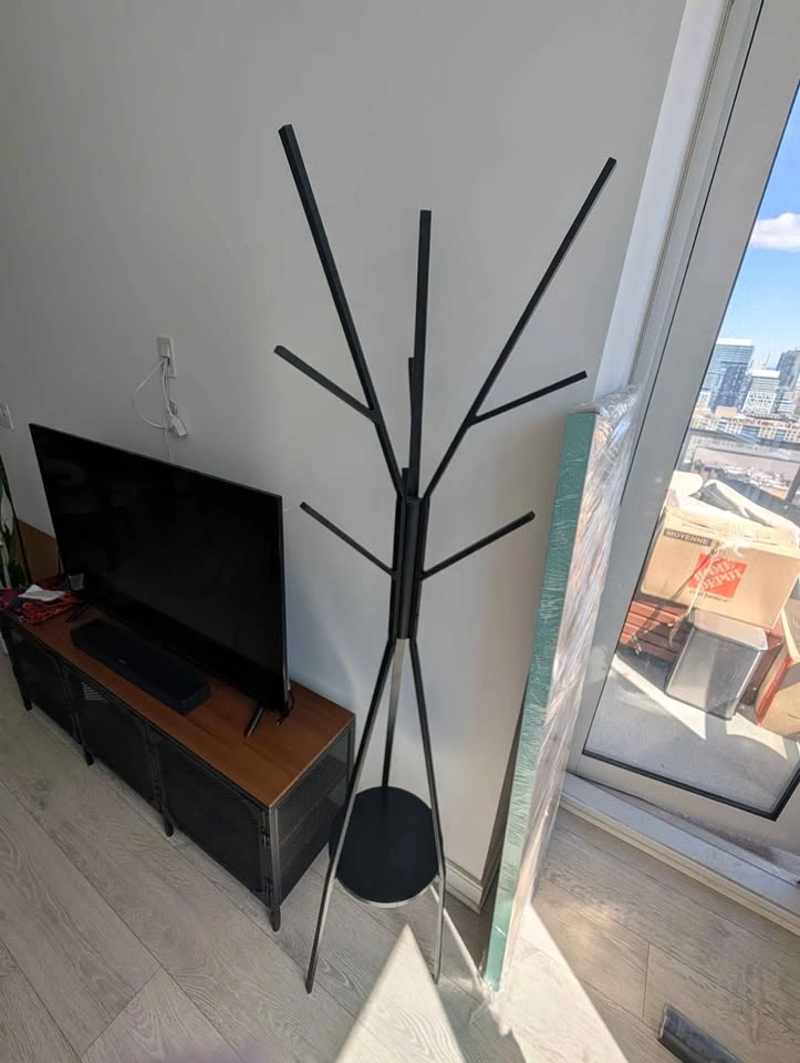 Black Coat Rack with Modern Design