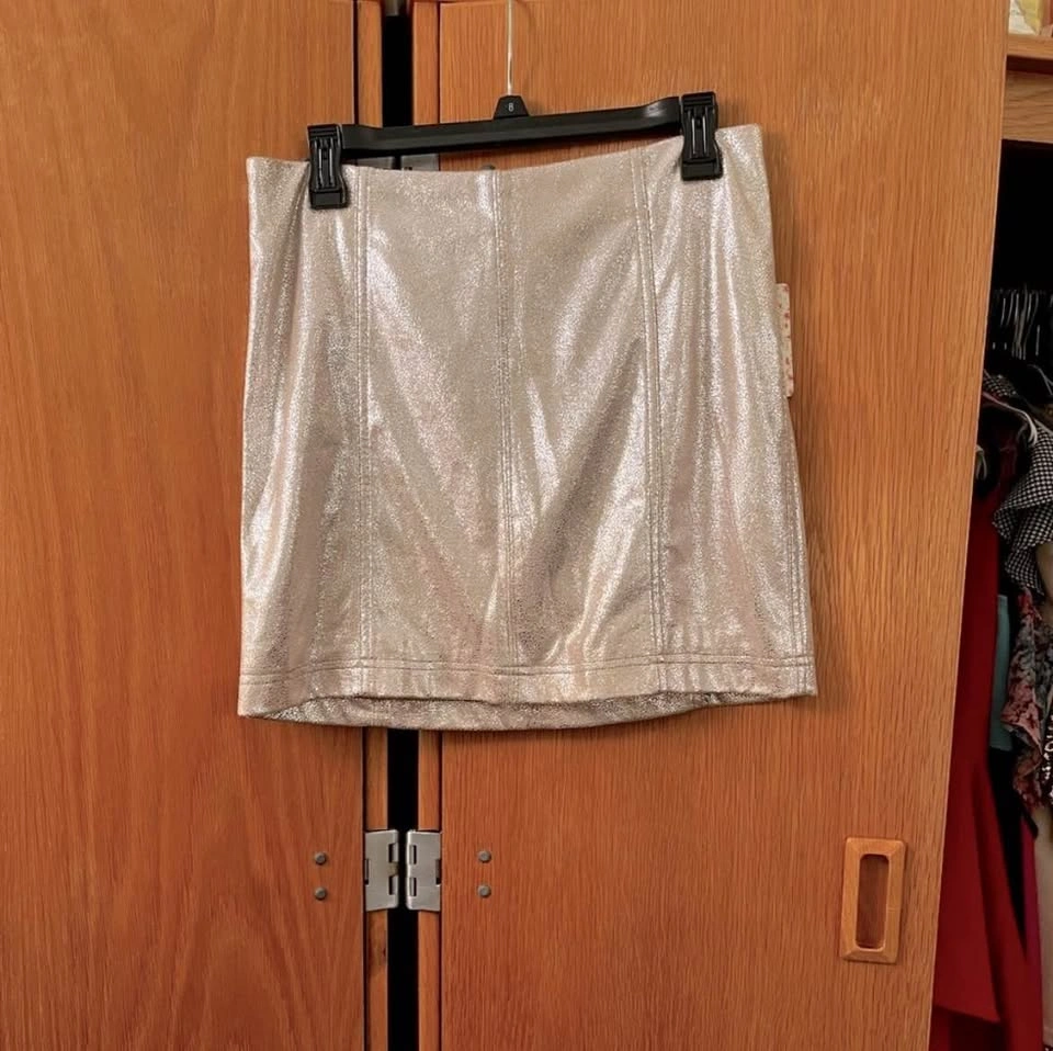 Free People Champagne Mini Skirt - photo 3