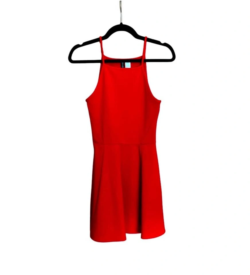 H&M Red Skater Dress - Size 4