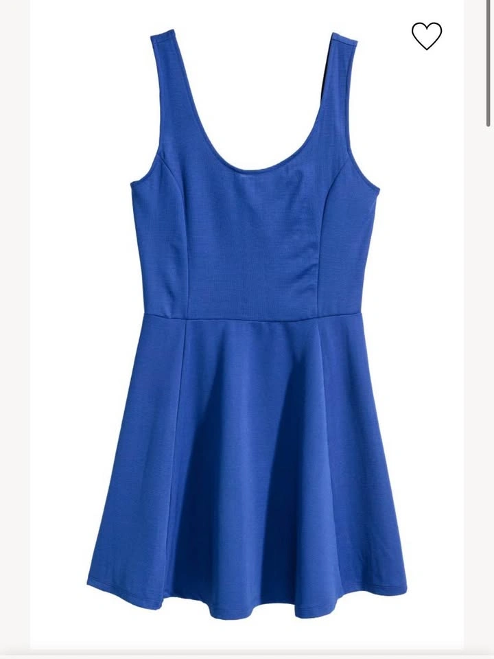H&M blue skater dress - photo 2