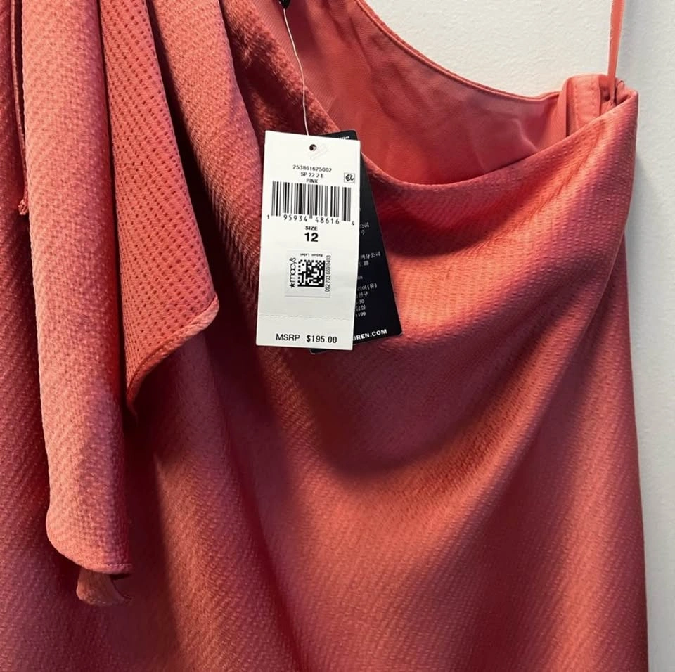 Ralph Lauren Dress One-Shoulder Satin Cocktail Dress - photo 5