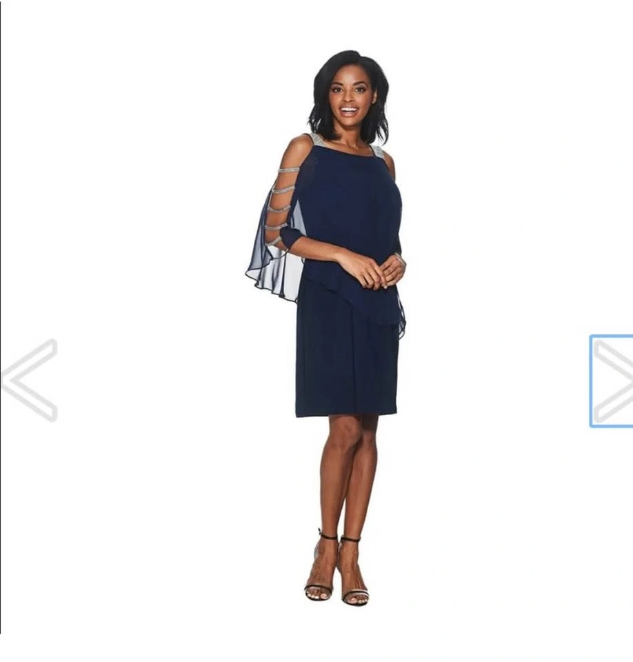 MSK Navy Chiffon Dress - photo 3