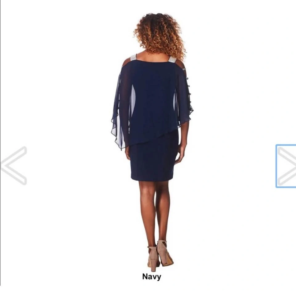 MSK Navy Chiffon Dress - photo 4