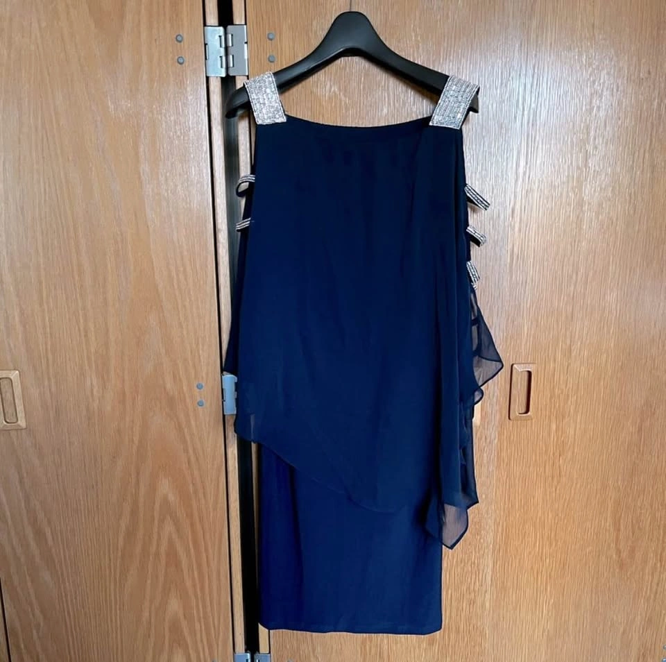 MSK Navy Chiffon Dress - photo 5