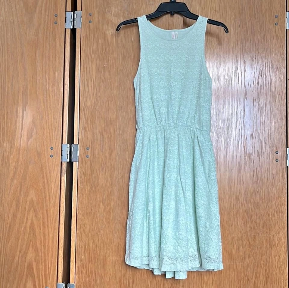 Frenchi mint green skater dress