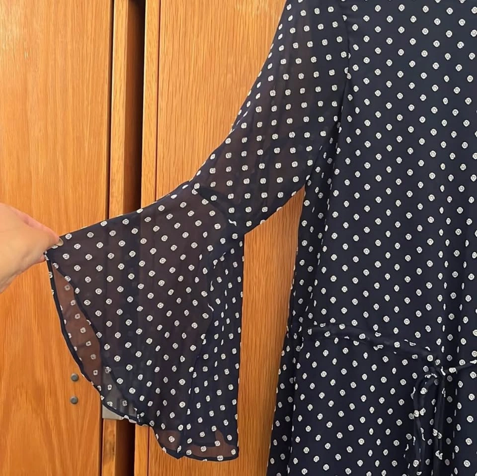 Ralph Lauren Navy flower dot dress - photo 2