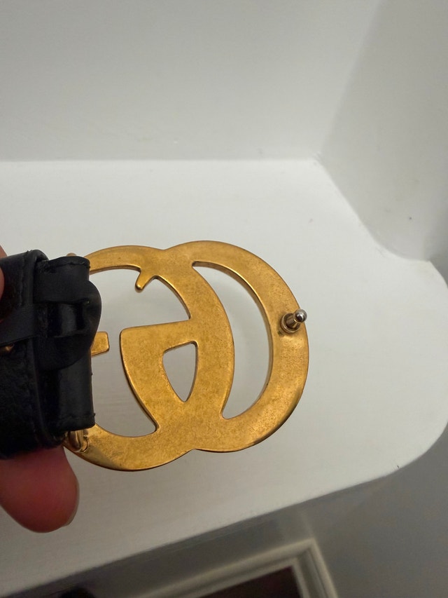 Authentic Gucci Double G Belt Buckle – Vintage Gold - photo 2