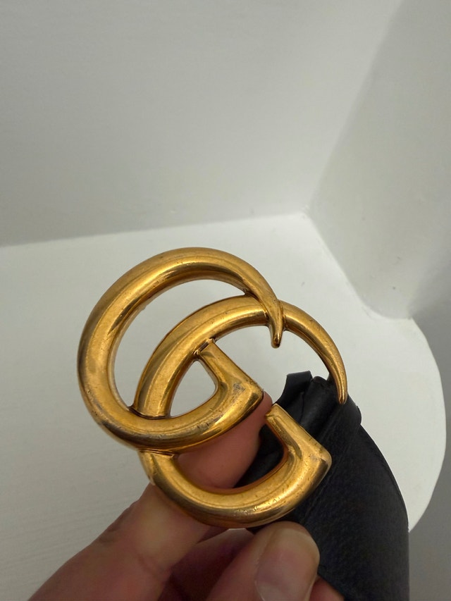 Authentic Gucci Double G Belt Buckle – Vintage Gold - photo 3