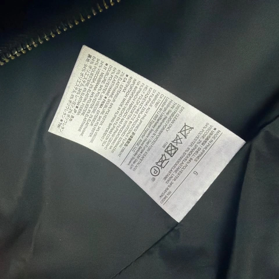 Banana Republic Black Moto-Style Zip Jacket - Size 6 - photo 3
