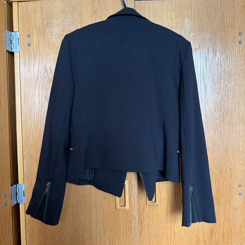 Banana Republic Black Moto-Style Zip Jacket - Size 6 - photo 4
