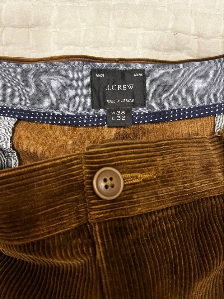 J Crew Men's Brown Corduroy Pants W28/L32 - photo 2