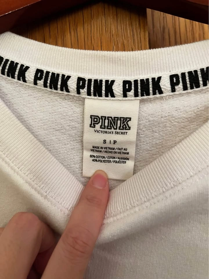 PINK Victoria's Secret Women's White Floral Sweater - photo 2