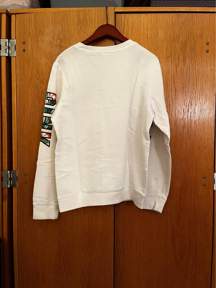 PINK Victoria's Secret Women's White Floral Sweater - photo 3