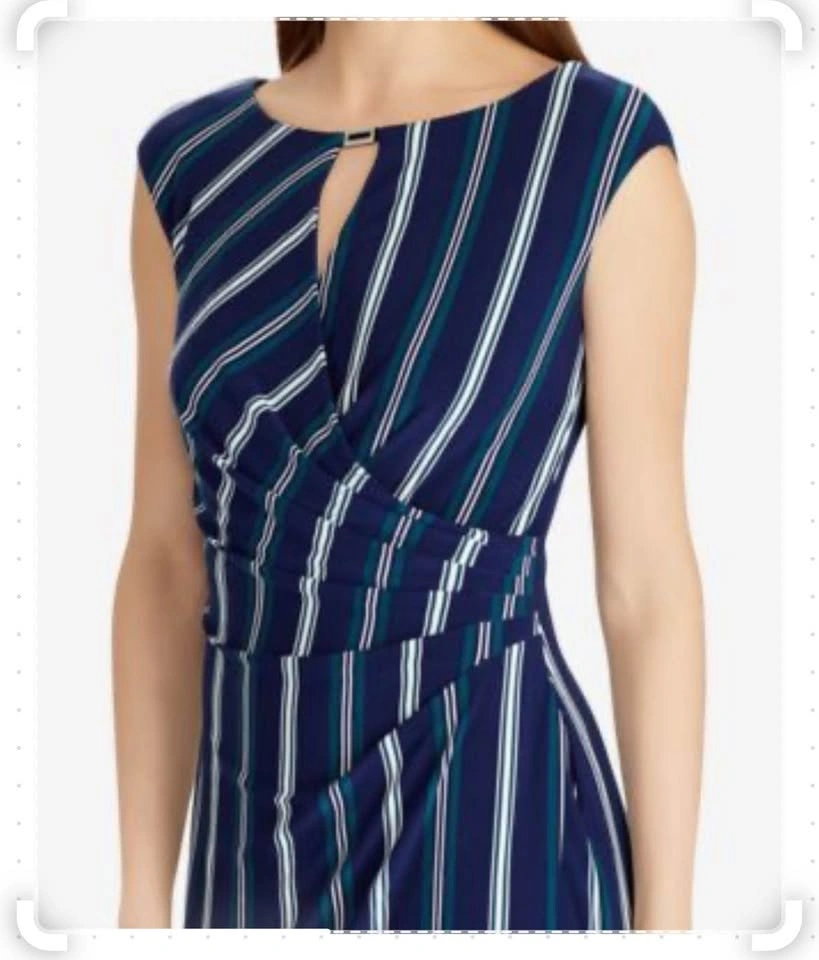 Ralph Lauren Navy striped dress - photo 2