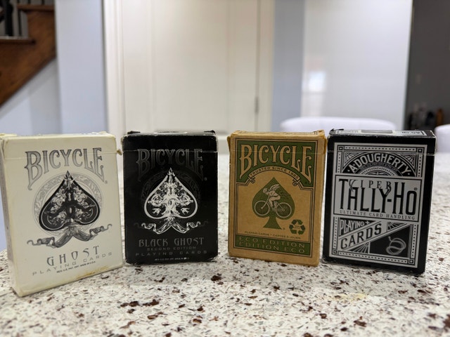 4 Premium Playing Card Decks