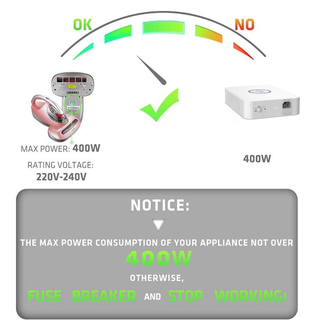 110V to 220V Step Up Voltage Converter - photo 3