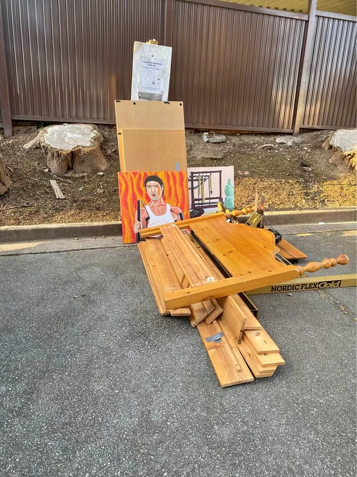 Free Workout Bench, Bed Frame, 5 IKEA Desk Tops