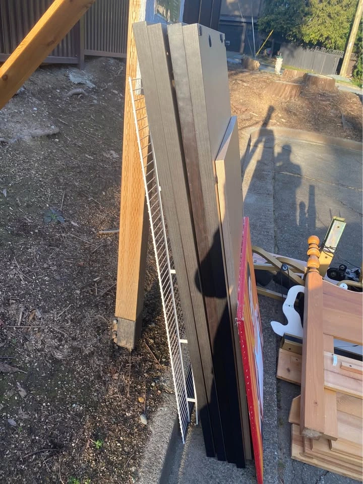 Free Workout Bench, Bed Frame, 5 IKEA Desk Tops - photo 4